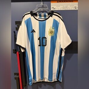Men Argentina Messi Soccer Jersey